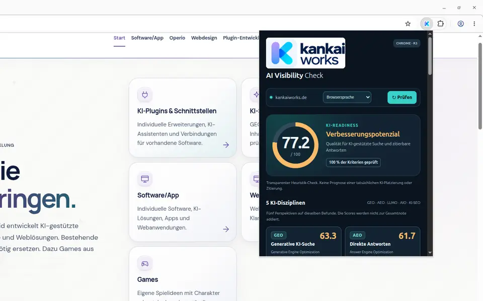 AI Visibility Check 0.4.0 · original Chrome screenshot