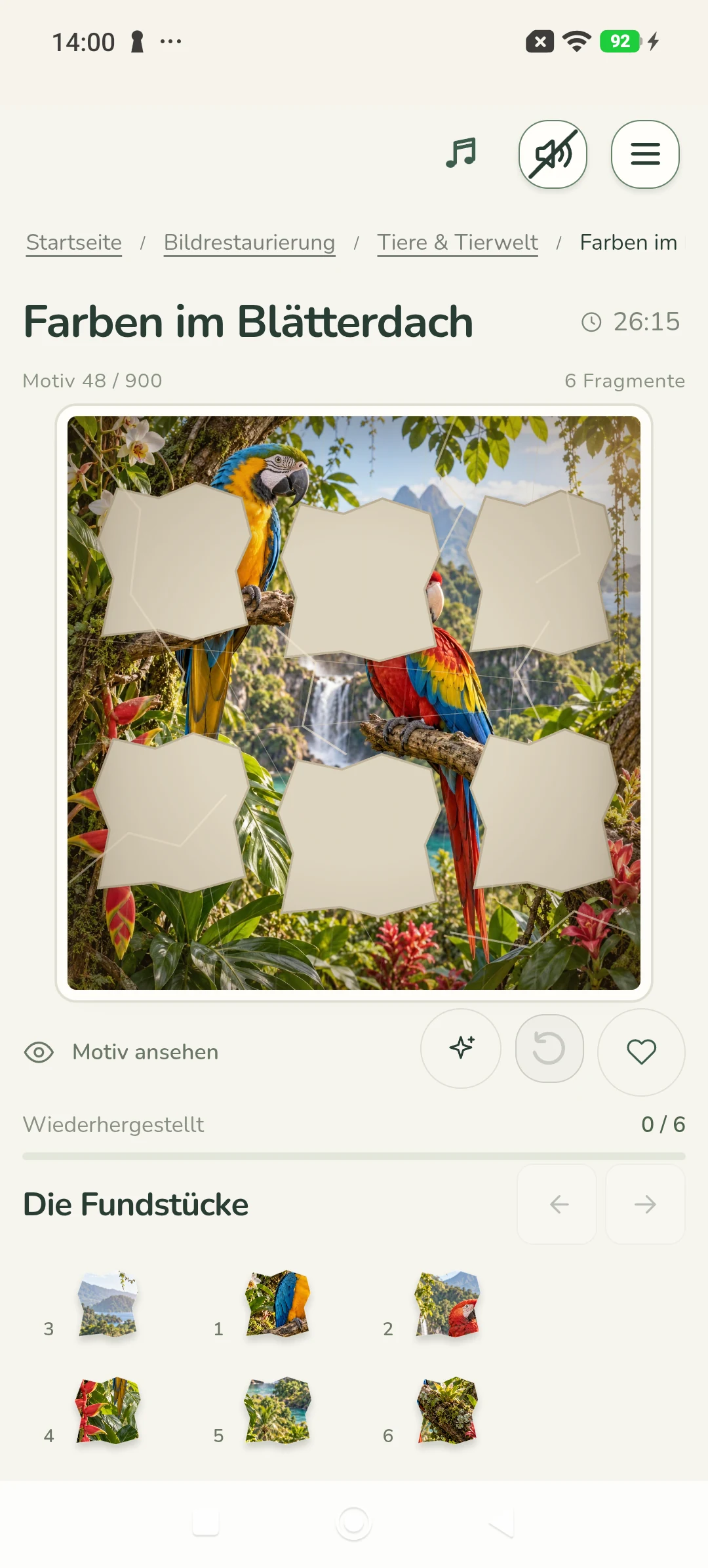Living Puzzle Collection – Canopy colours · Restoration
