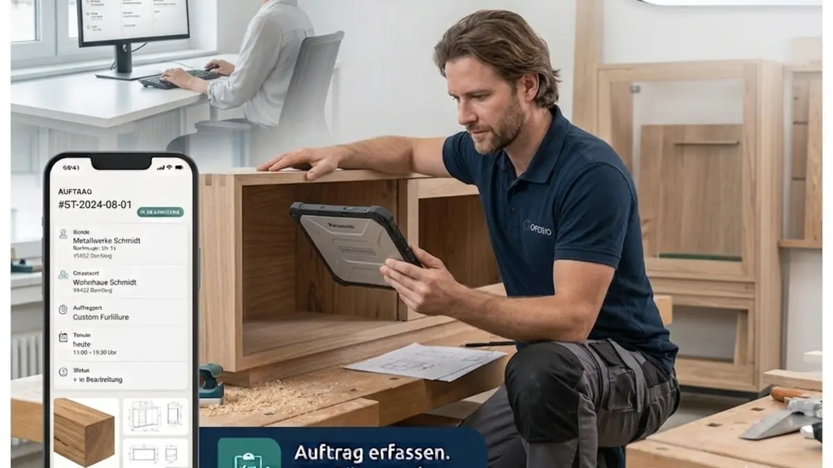 Arbeiten in einer Tischlerei