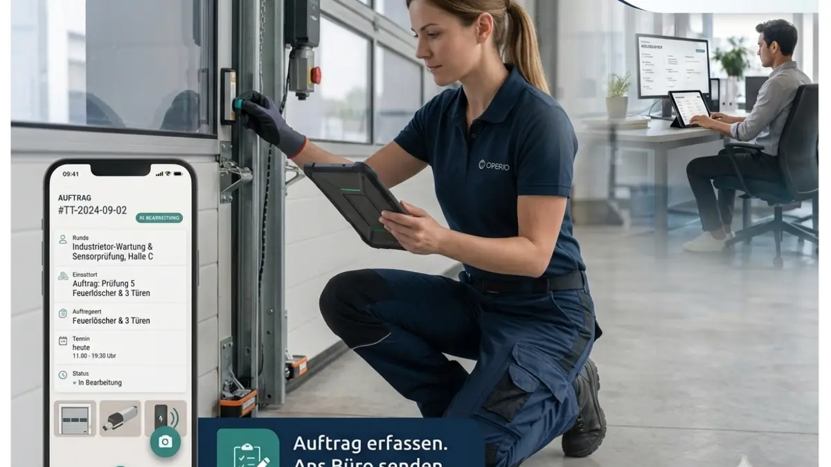 Montage einer Toranlage