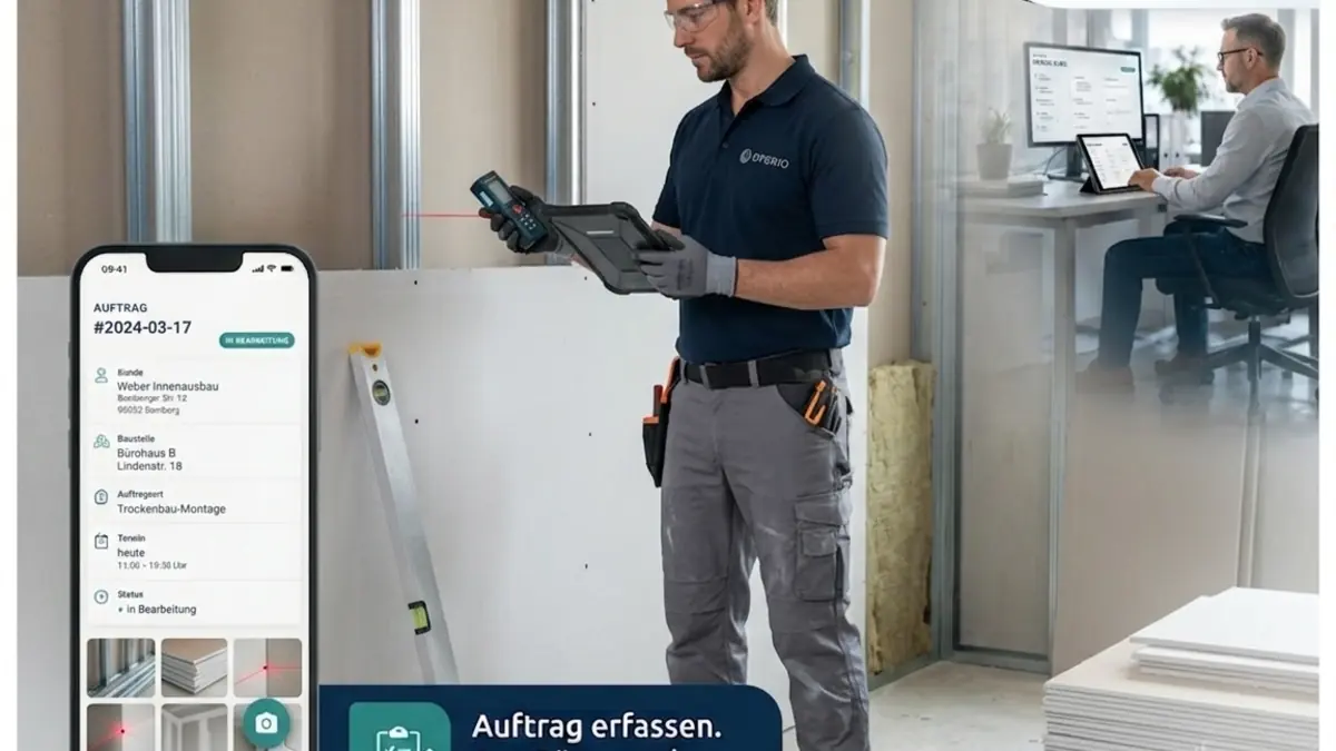 Montagearbeiten im Trockenbau