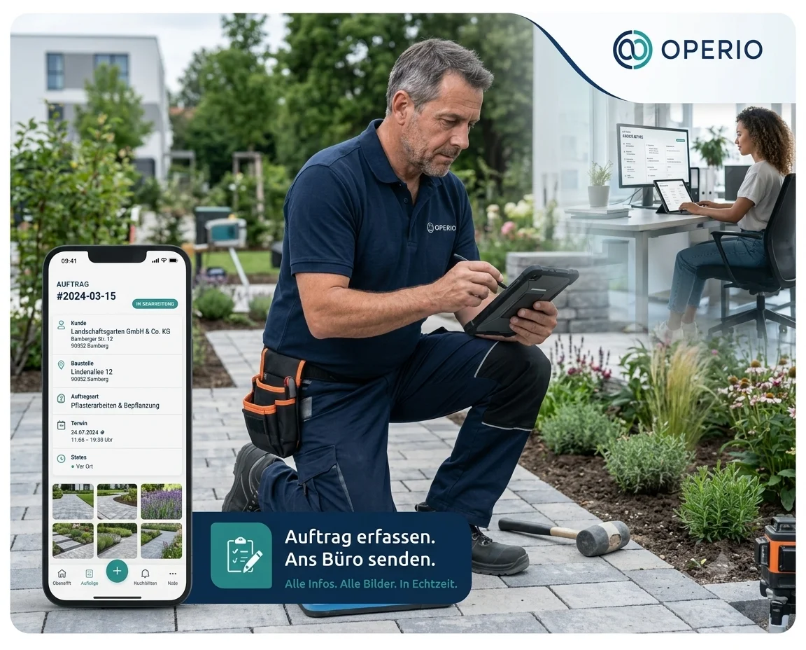 Branchenbeispiel aus einem OPERIO-Einsatz mit digitaler Dokumentation